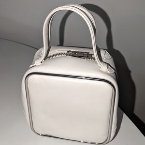 NEW Alexander Wang White Halo Square Leather Tote Bag!